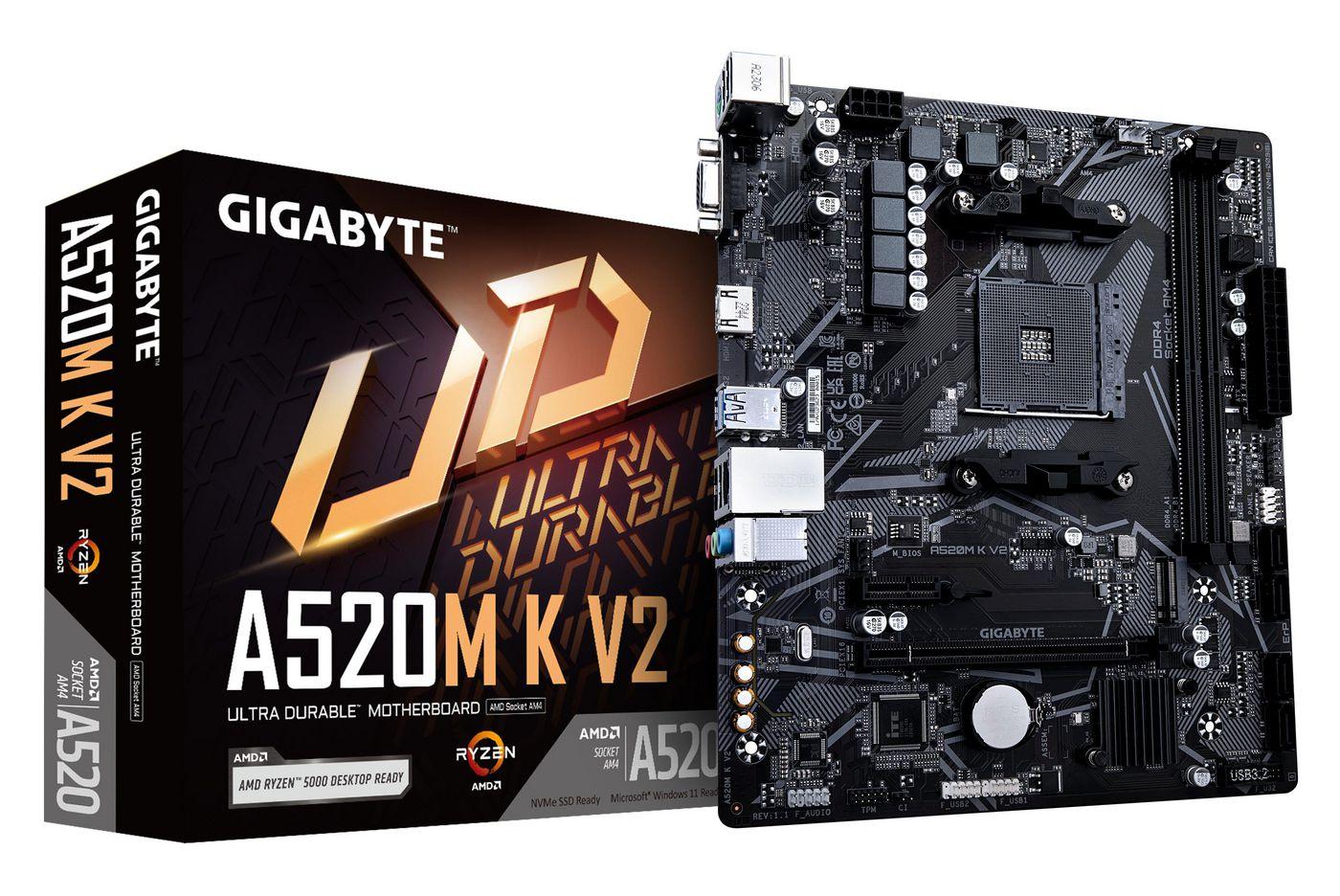 GIGABYTE AM4 A520M K V2 M-ATX